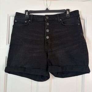 Classic Black Women's Denim Shorts